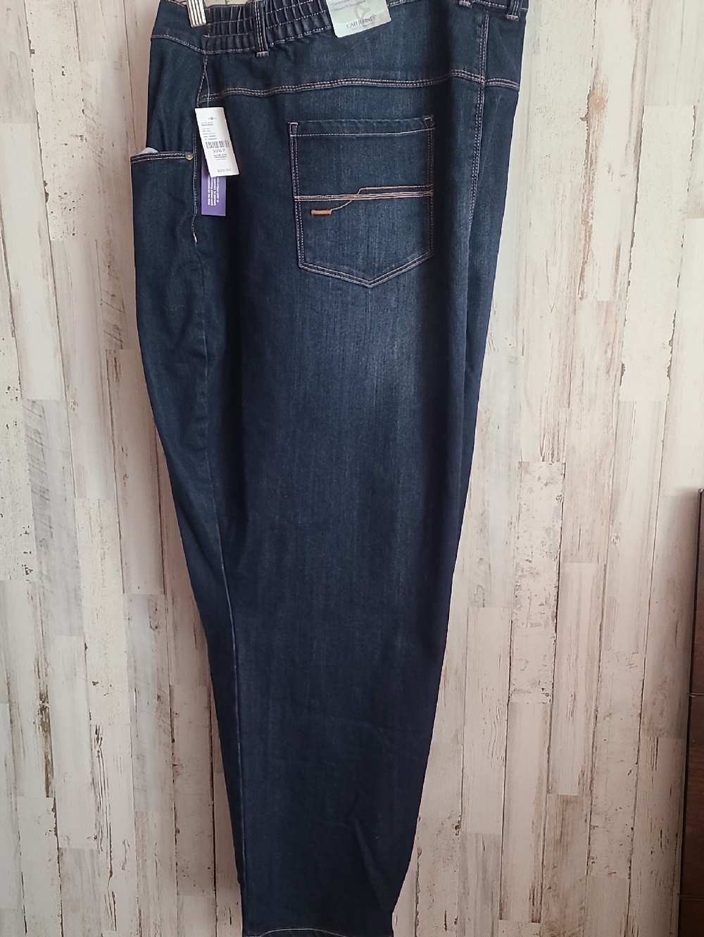 Women's Dark Blue Denim Jeans - Classic Comfort